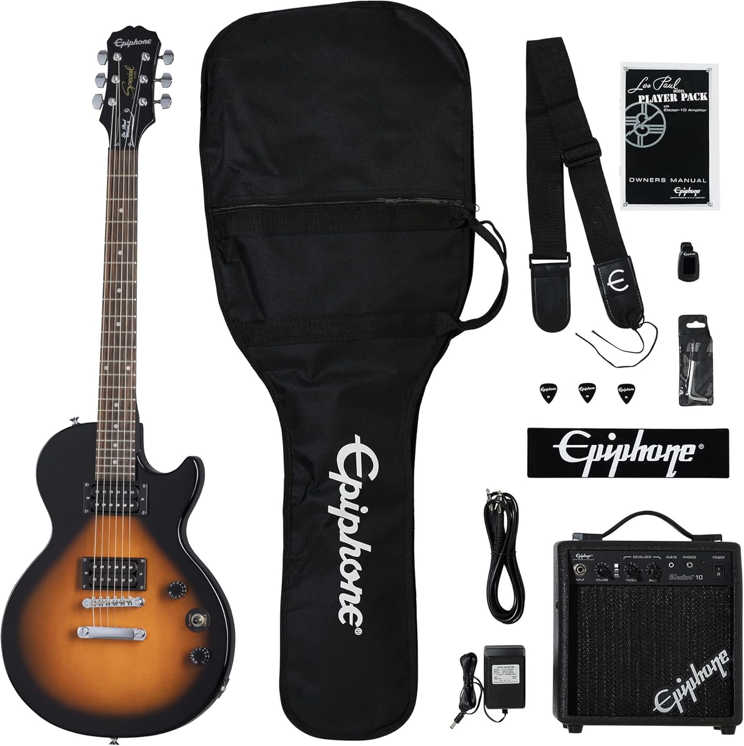 Epiphone Les Paul Player Pack for Beginners in Vintage Sunburst