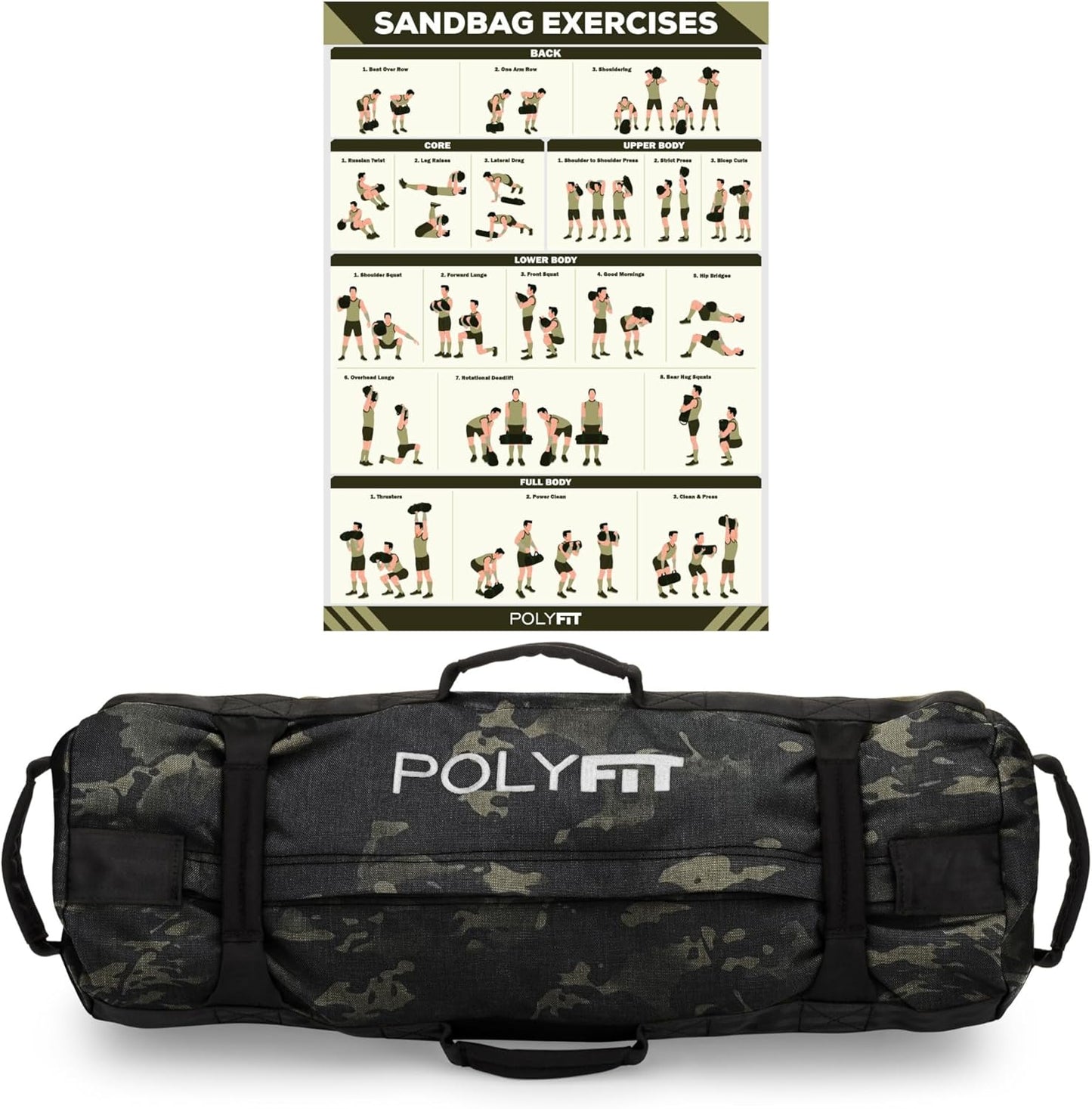 Polyfit Classic Sandbag for Heavy Duty Workout Training