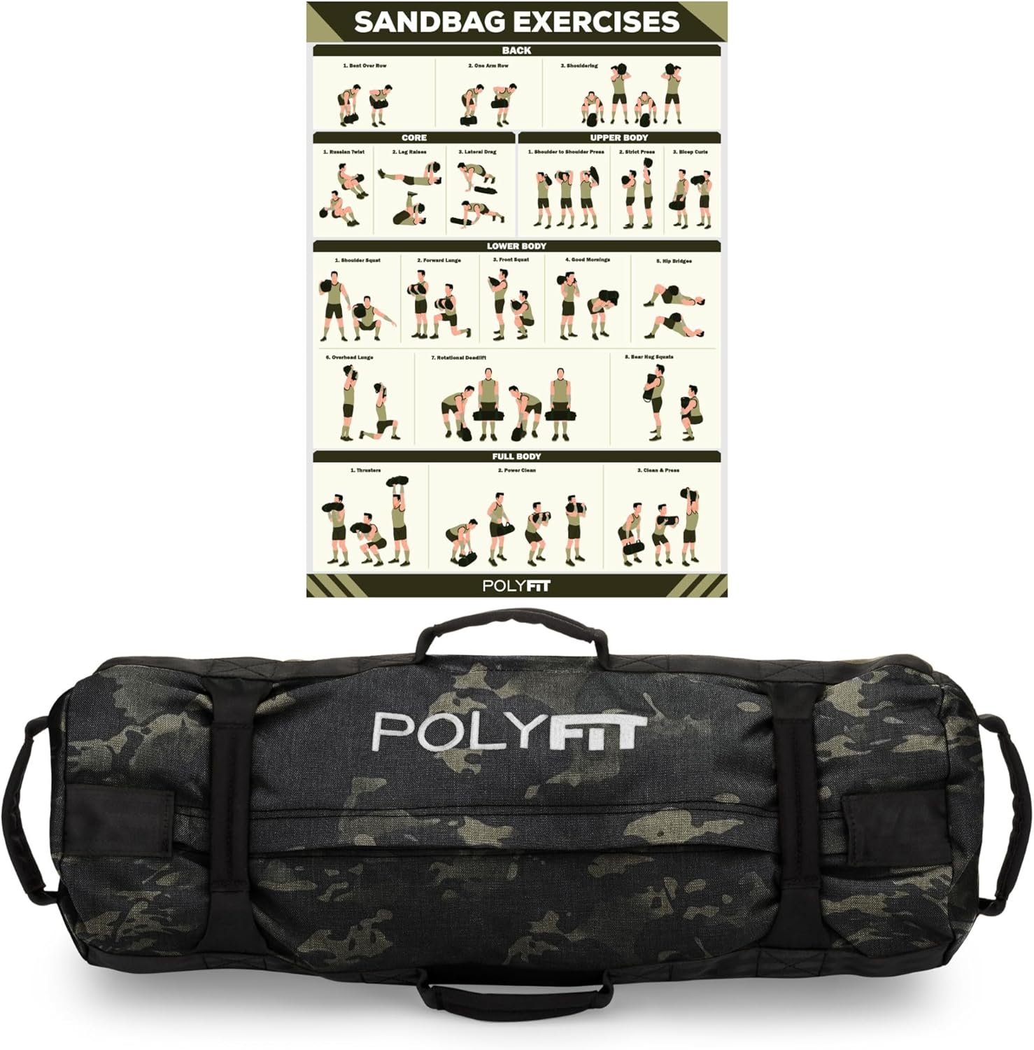 Polyfit Classic Sandbag for Heavy Duty Workout Training