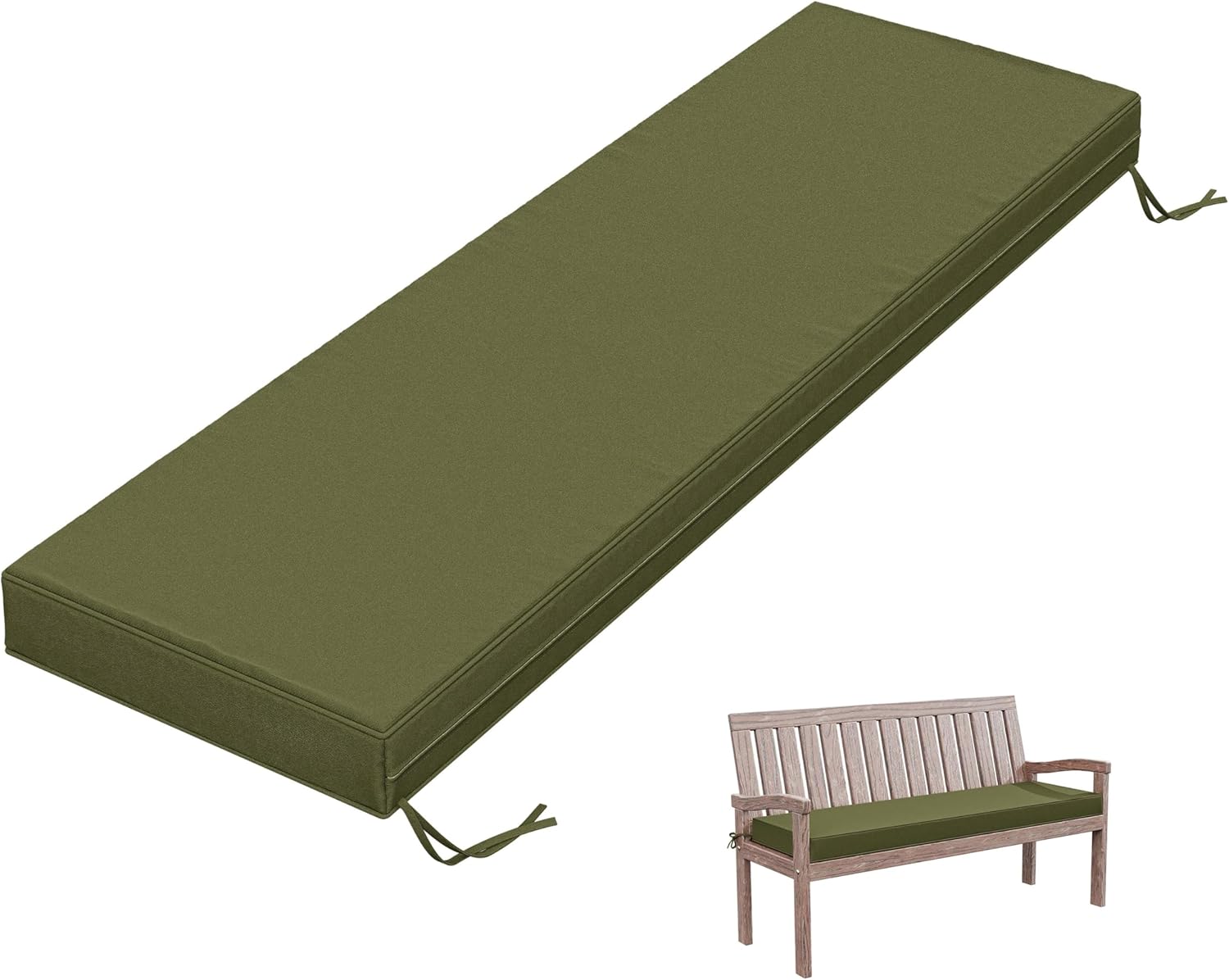 Outdoor Bench Cushion 60 X 18 X 3.5 Inch Thick Waterproof