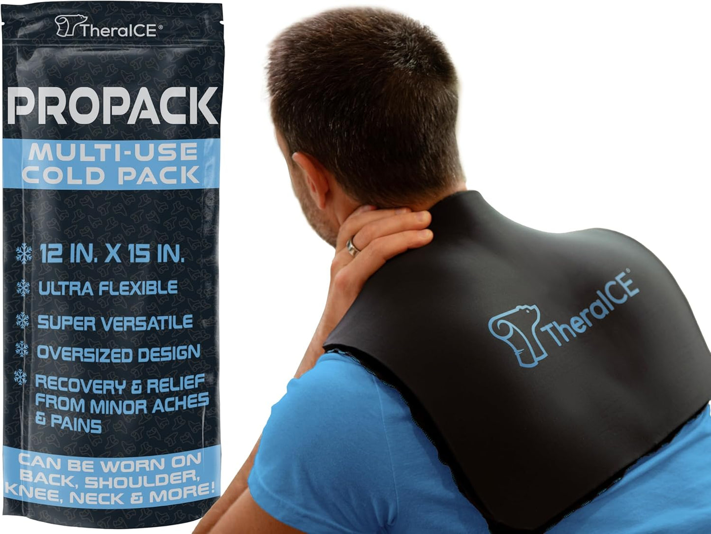 TheraICE PROpack Cold Therapy Gel Ice Pack for Pain Relief