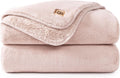 UGG Whitecap Plush Throw Blanket Fleece Soft Warm Throw - Pink Quartz