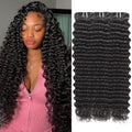 Deep Wave Human Hair Bundles 100% Unprocessed Brazilian Virgin Hair