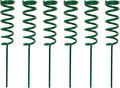 Heavy Duty Spiral Fishing Rod Ground Support Stand - 6 Pack 12in