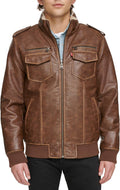 Levi's Men's Vintage Deer Faux Leather Aviator Bomber (Standard & Big