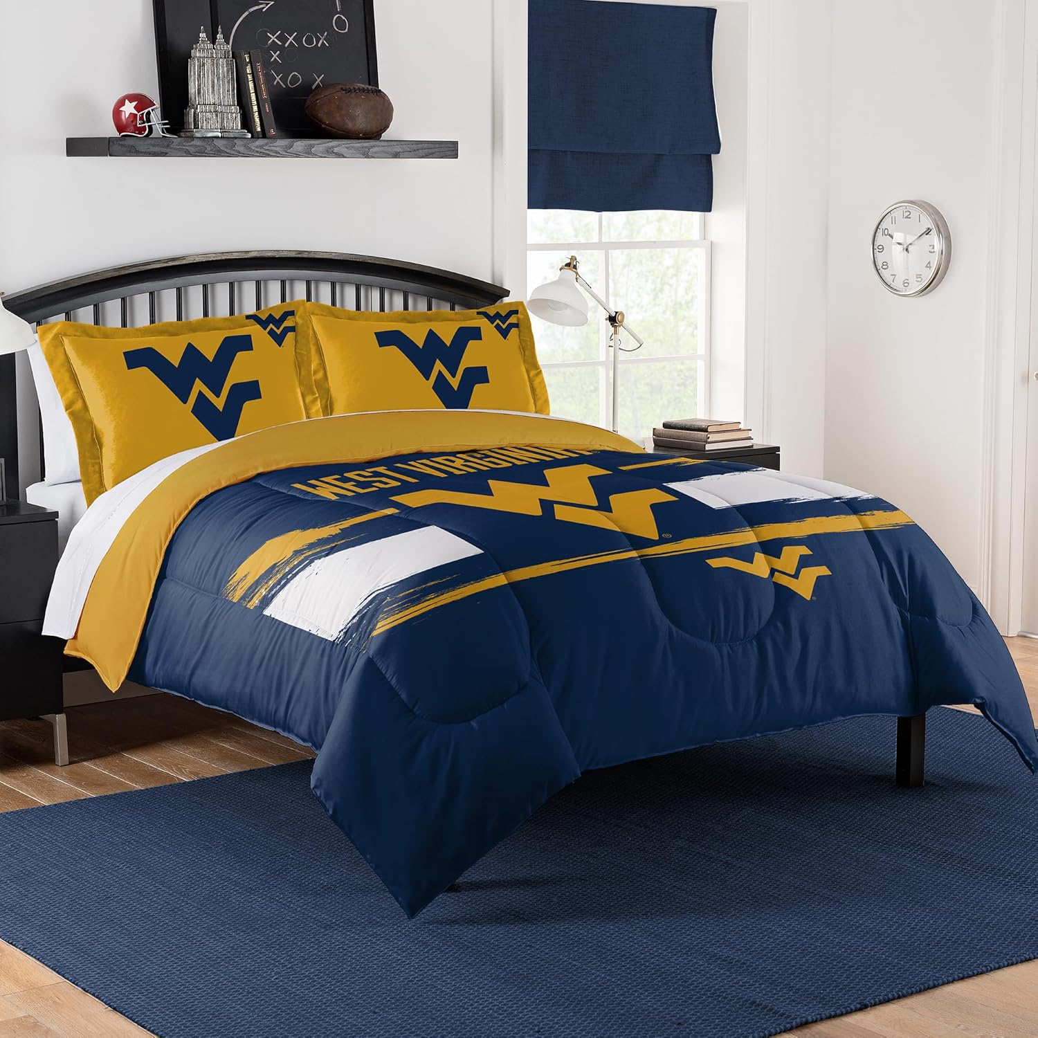 West Virginia Mountaineers Comforter Set for Game Day Decor