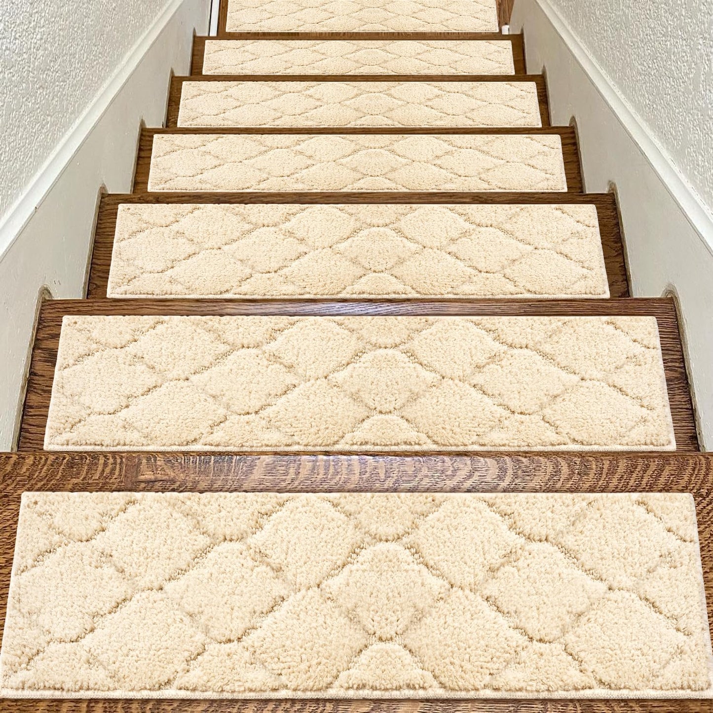 BAGAIL Soft Stair Treads Non-Slip for Safe Wooden Steps