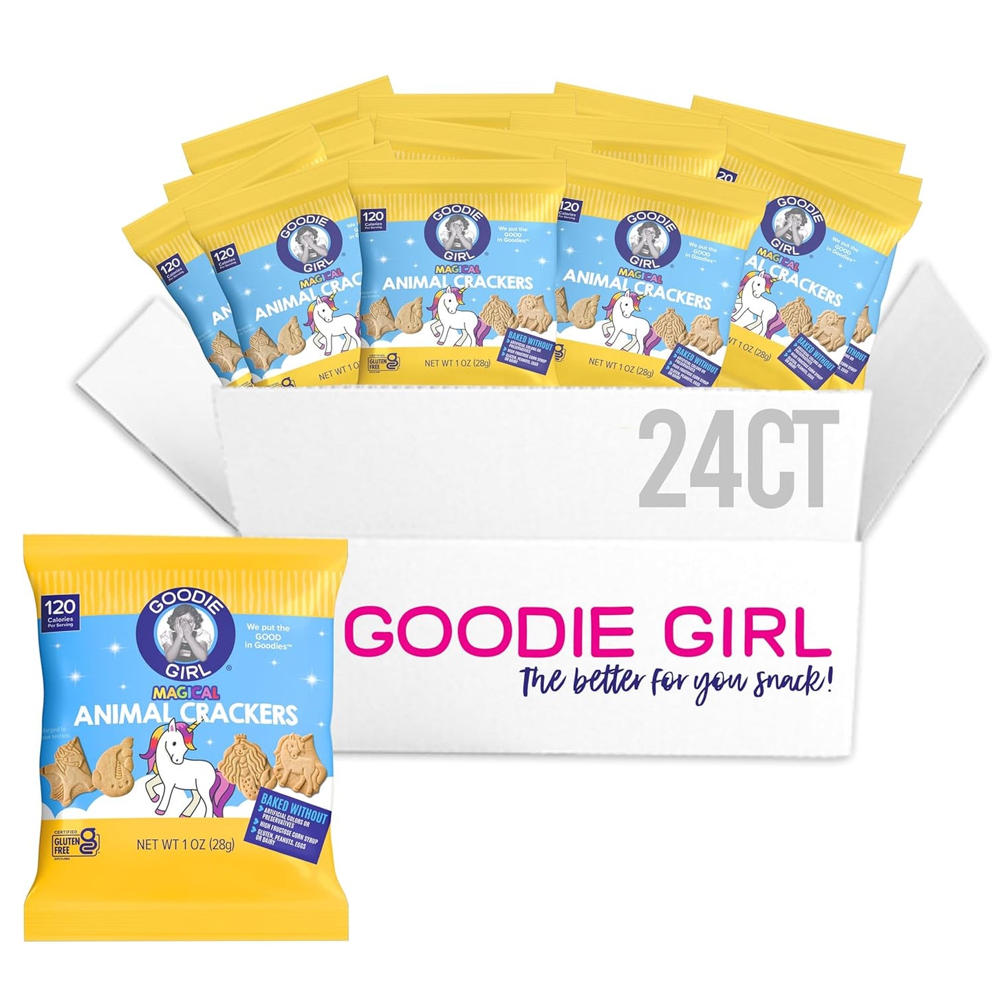 Goodie Girl Magical Animal Crackers Snack Packs - Gluten Free Treats
