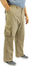 Big & Tall Men's Cotton Cargo Pants with Expandable
