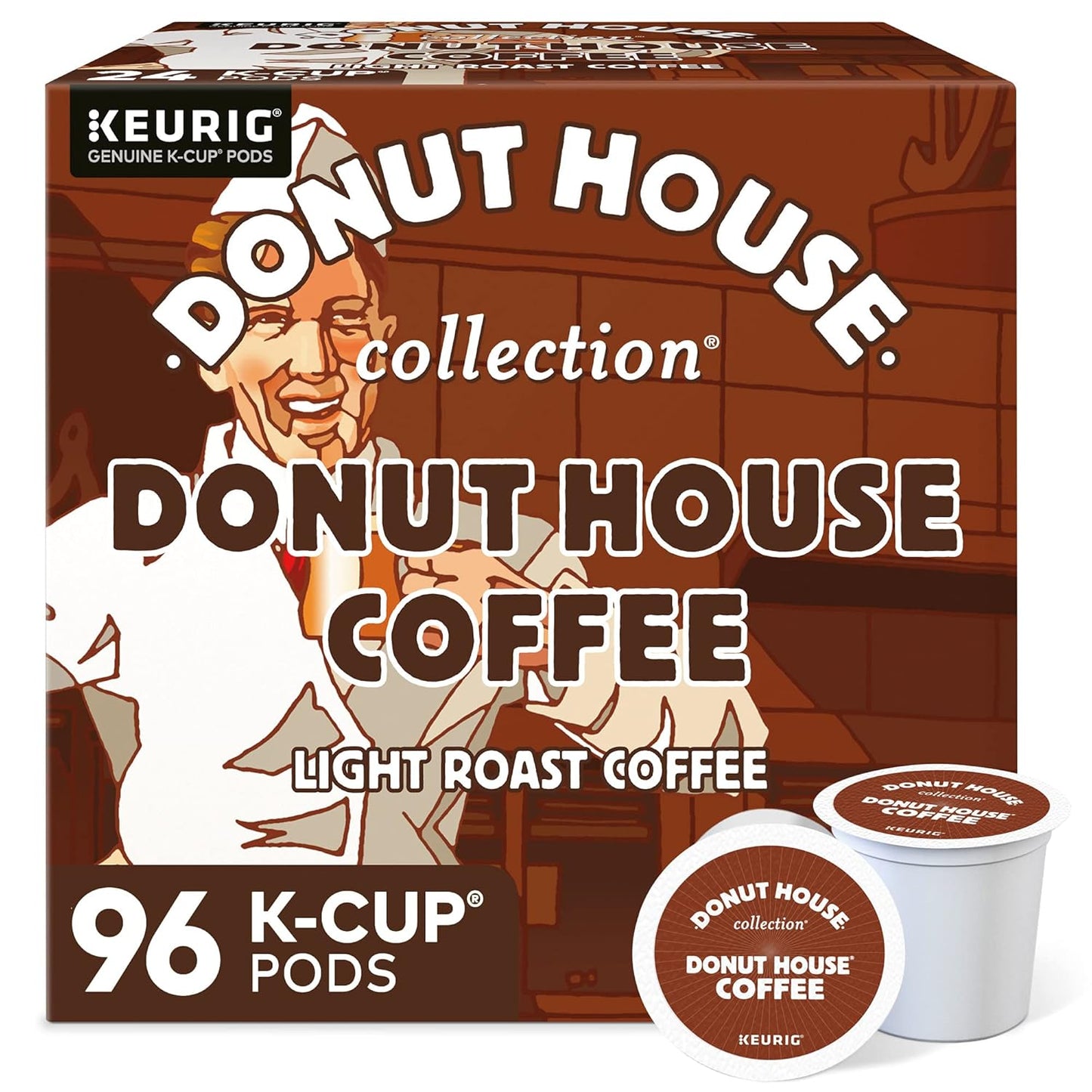 Donut House Collection K-Cup Pods for Light Roast Coffee Lovers