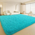 Large 9x12 Area Rug for Living Room - Ultra Soft Teal Blue