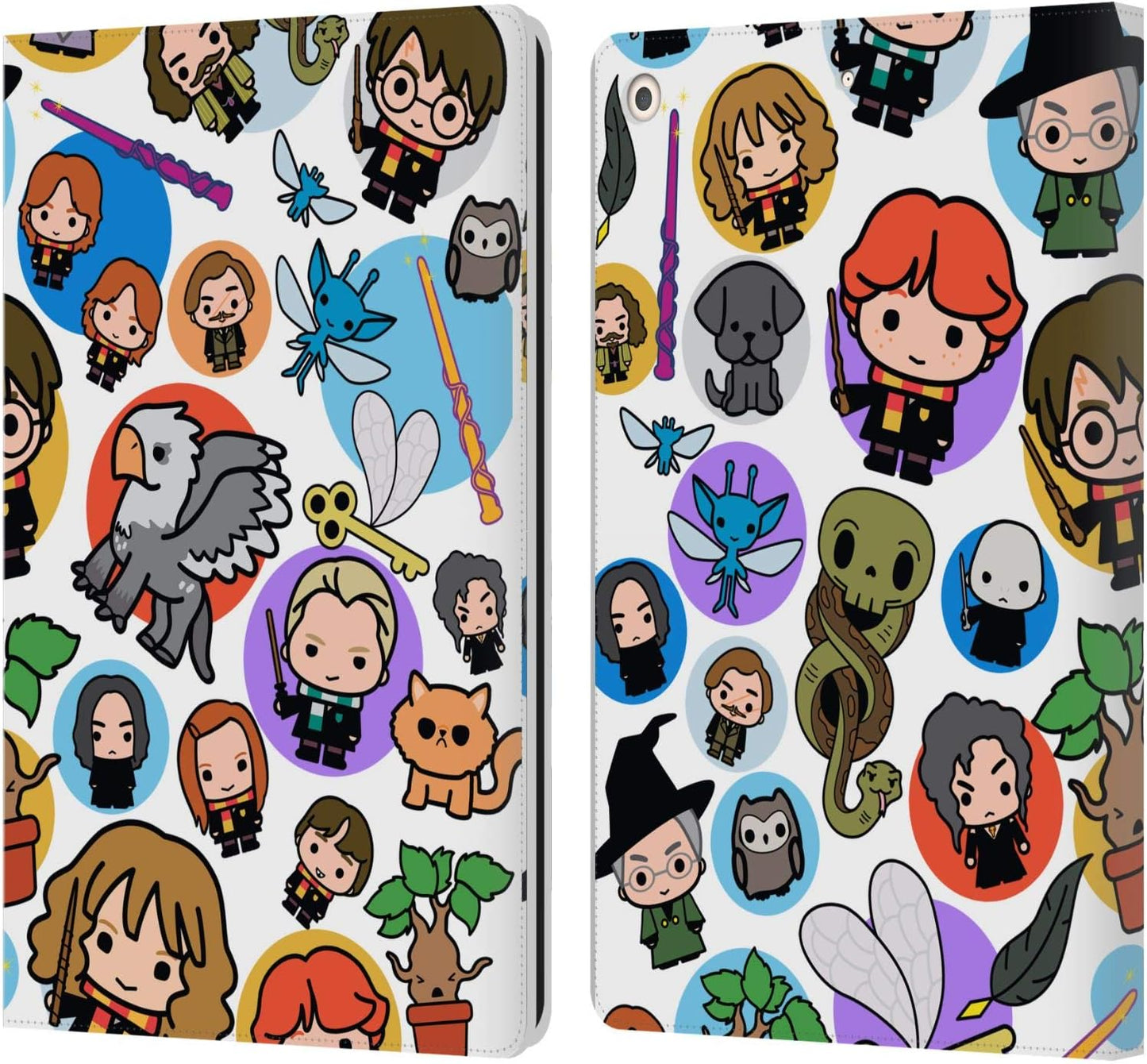 Harry Potter Pattern Leather Wallet Case for iPad 10.2 2019/2021