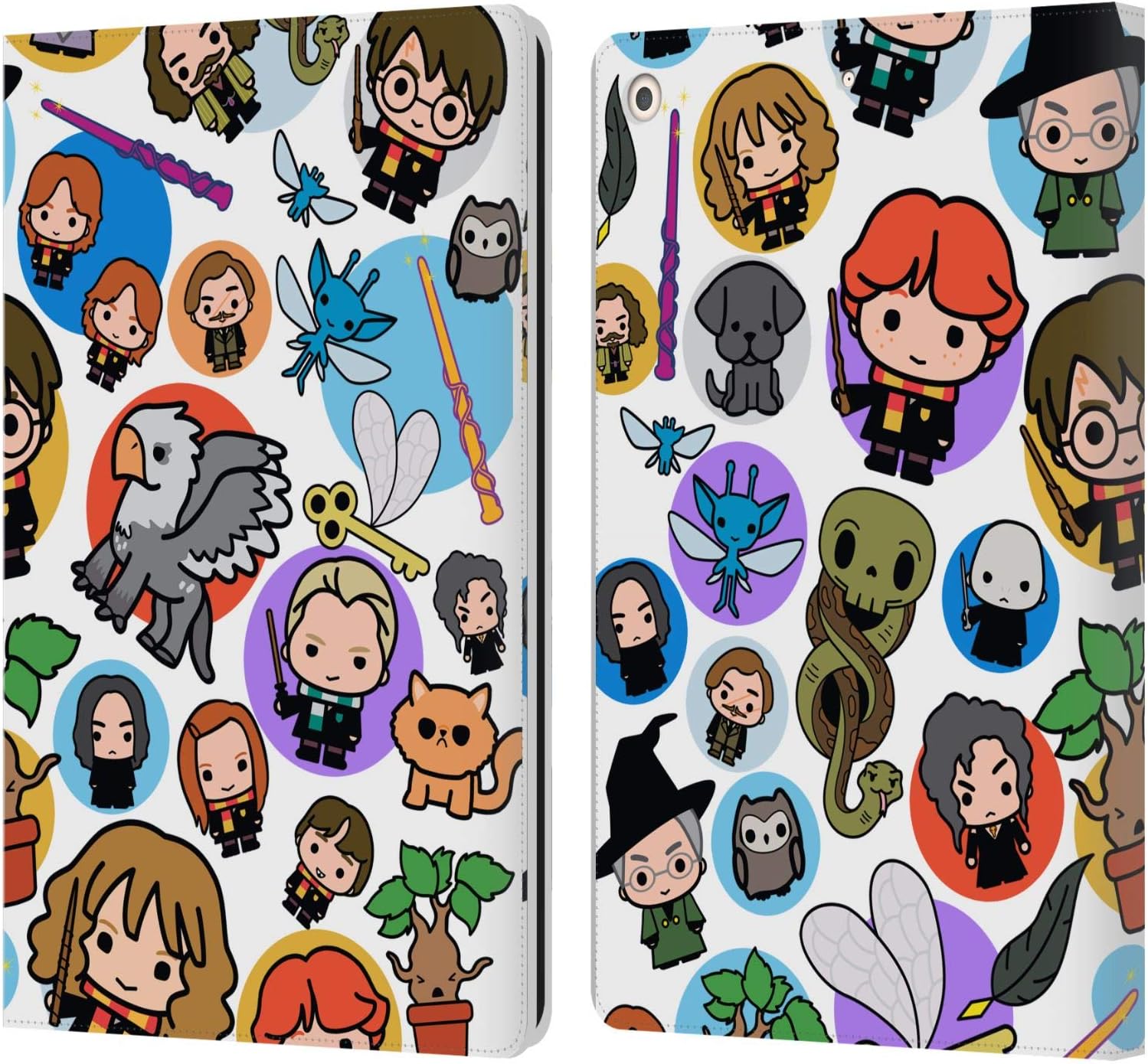 Harry Potter Pattern Leather Wallet Case for iPad 10.2 2019/2021