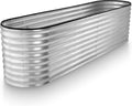 Galvanized Raised Garden Beds 8x2x2 ft - Tool-Free Metal Planter