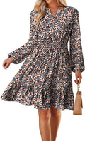 Fall Dresses for Women 2025 Casual Long Sleeve Mini Dress