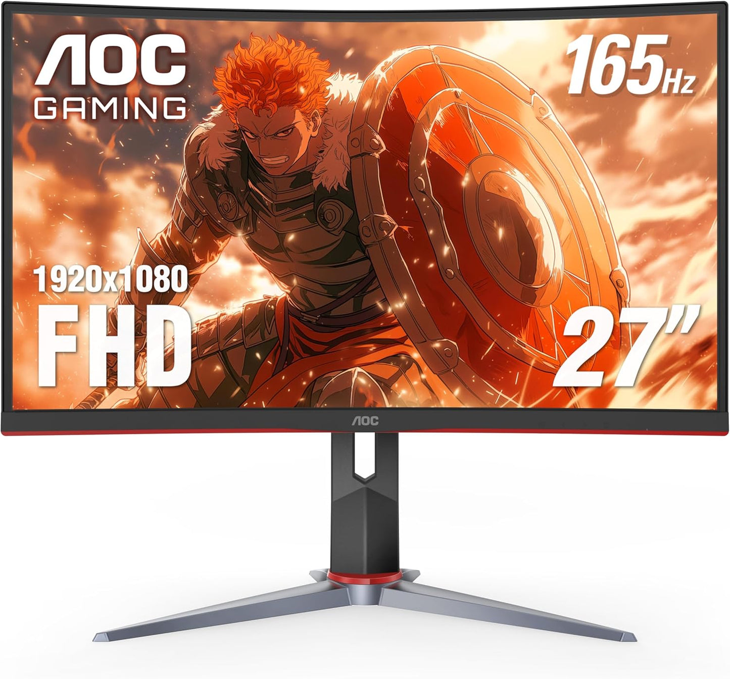 AOC C27G2 27 165Hz Gaming Monitor - Fast, Frameless, FreeSync
