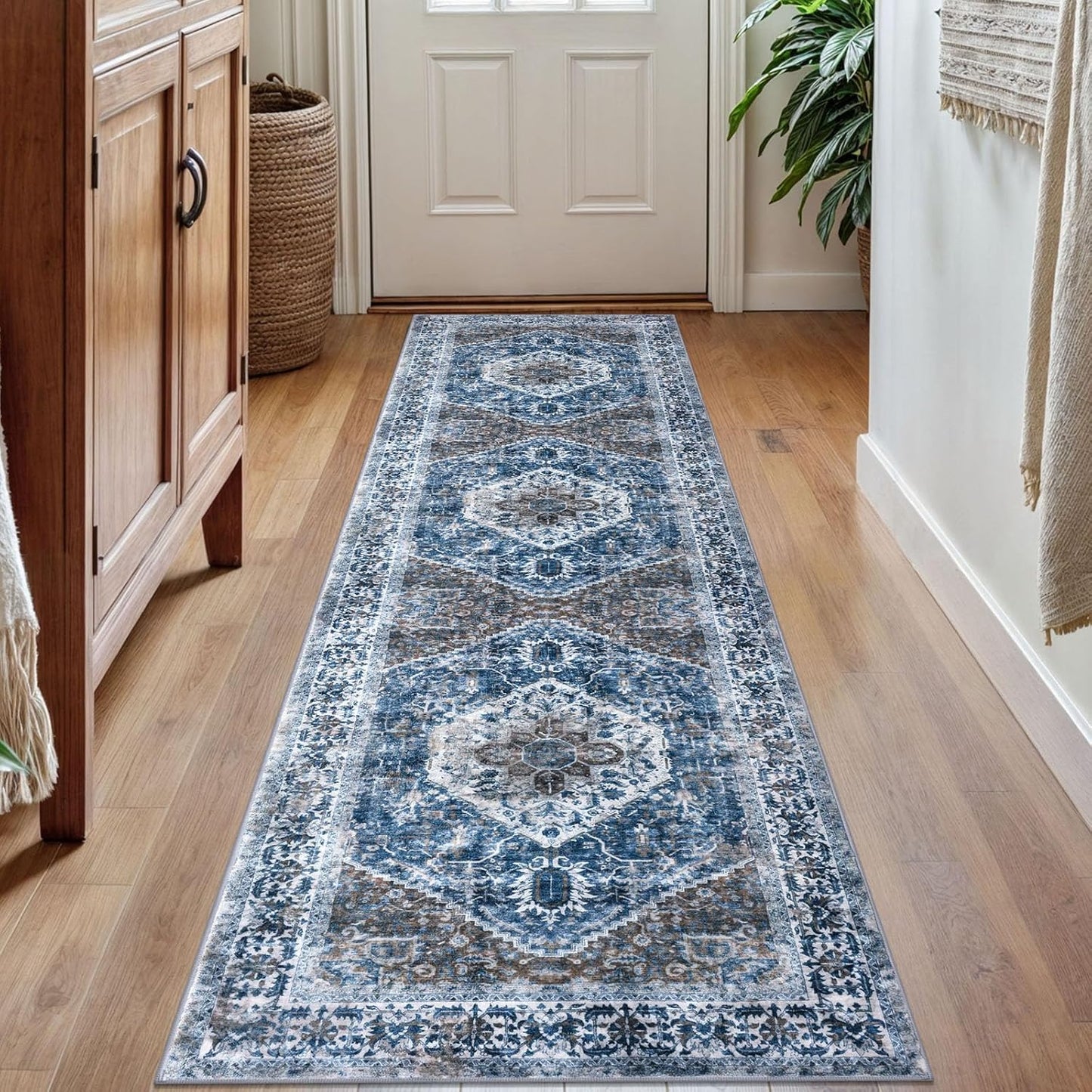 KOZYFLY Runners for Hallways 2x7 Ft Washable Kitchen Rug