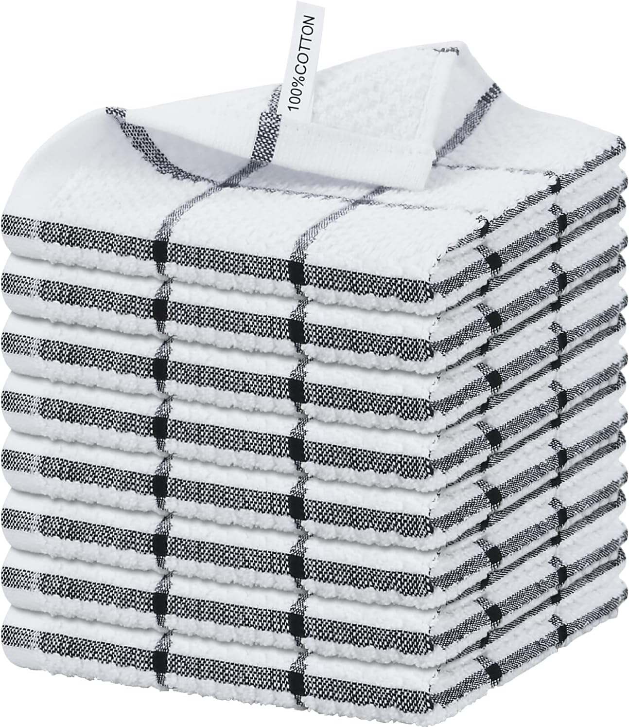 Nialnant 100% Cotton Dish Rags - Quick Dry Kitchen Towels