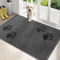 Dirt Trapping Door Mat 34 in x 59 in Grey - Low Profile Absorbent