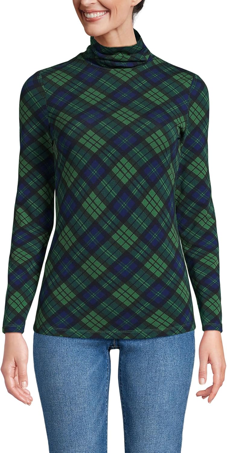 Lightweight Jersey Long Sleeve Turtleneck for Everyday Style