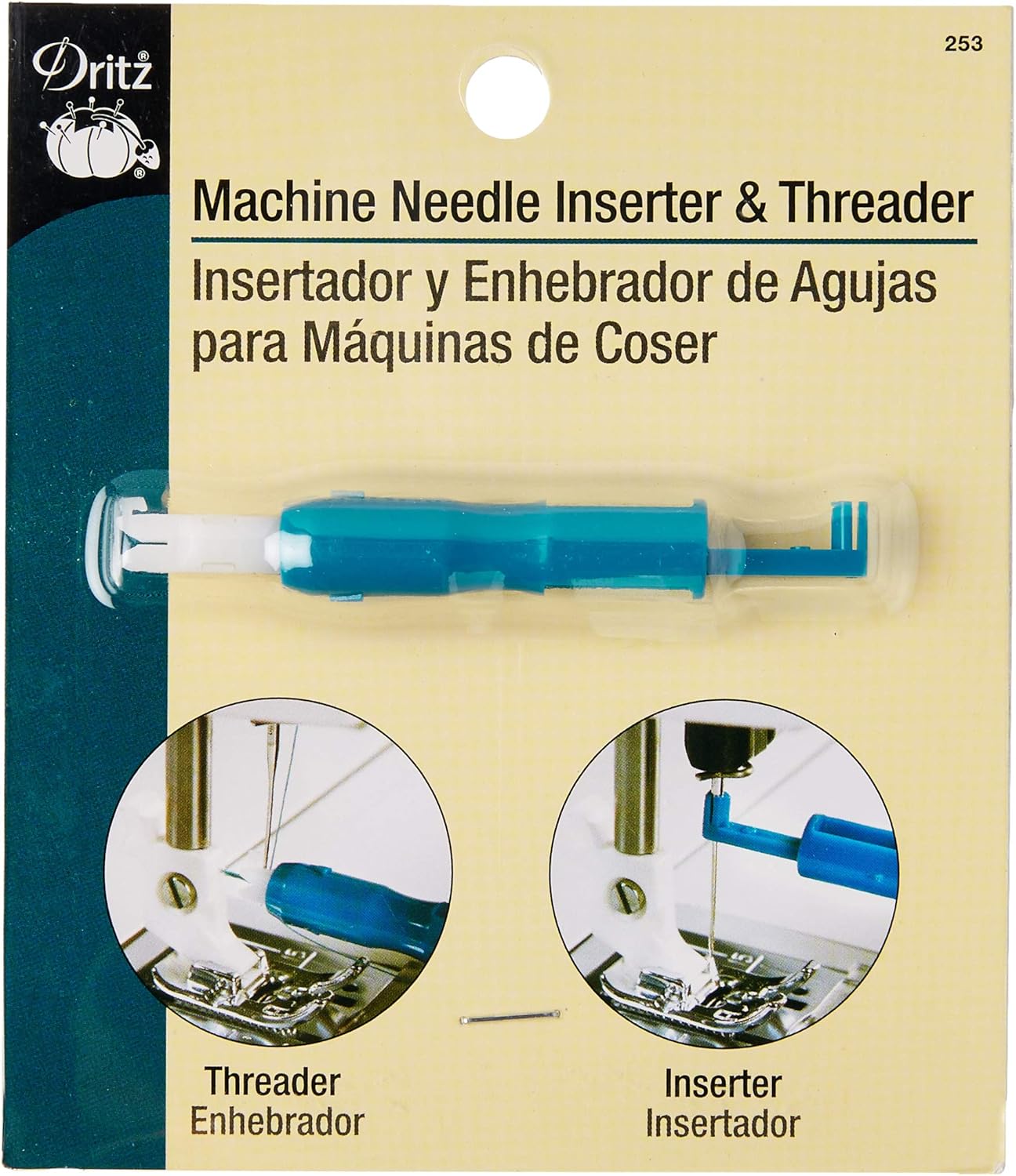 Dritz 253 Machine Needle Inserter & Threader: Effortless Sewing