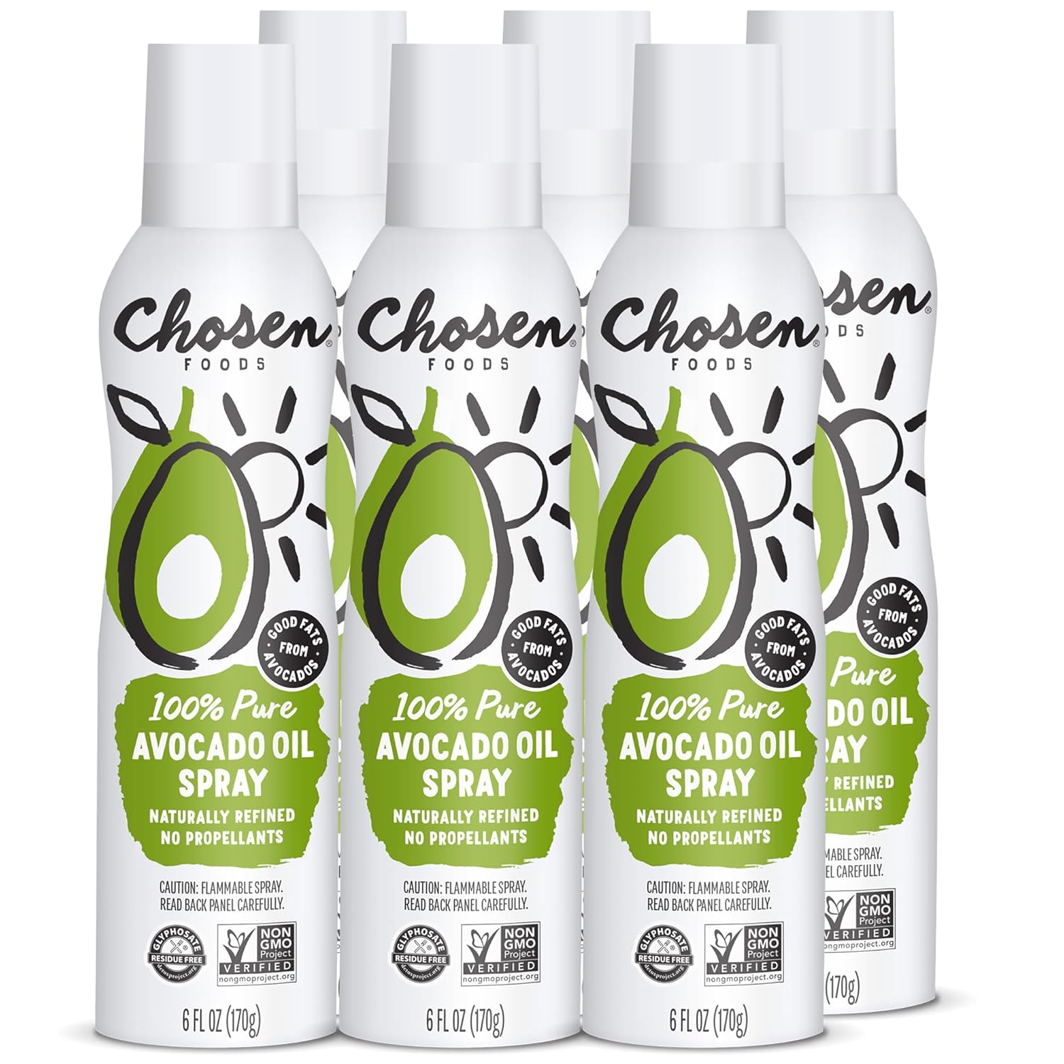 100% Pure Avocado Oil Spray for High-Heat Cooking and Baking