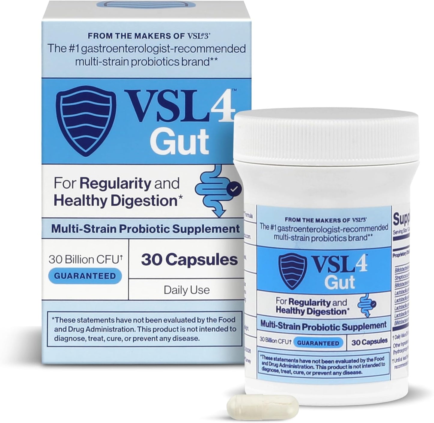 VSL4 Gut Daily Probiotics for Optimal Digestive Health Support