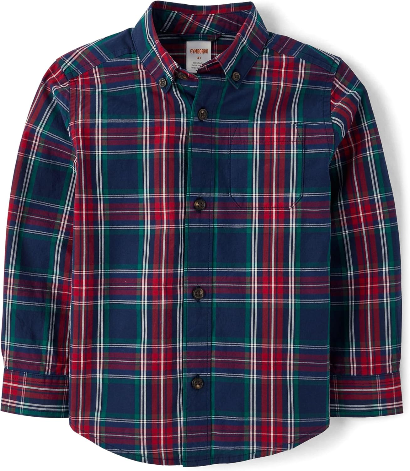 Toddler Long Sleeve Plaid Button Up Shirts for Kids by Gymboree