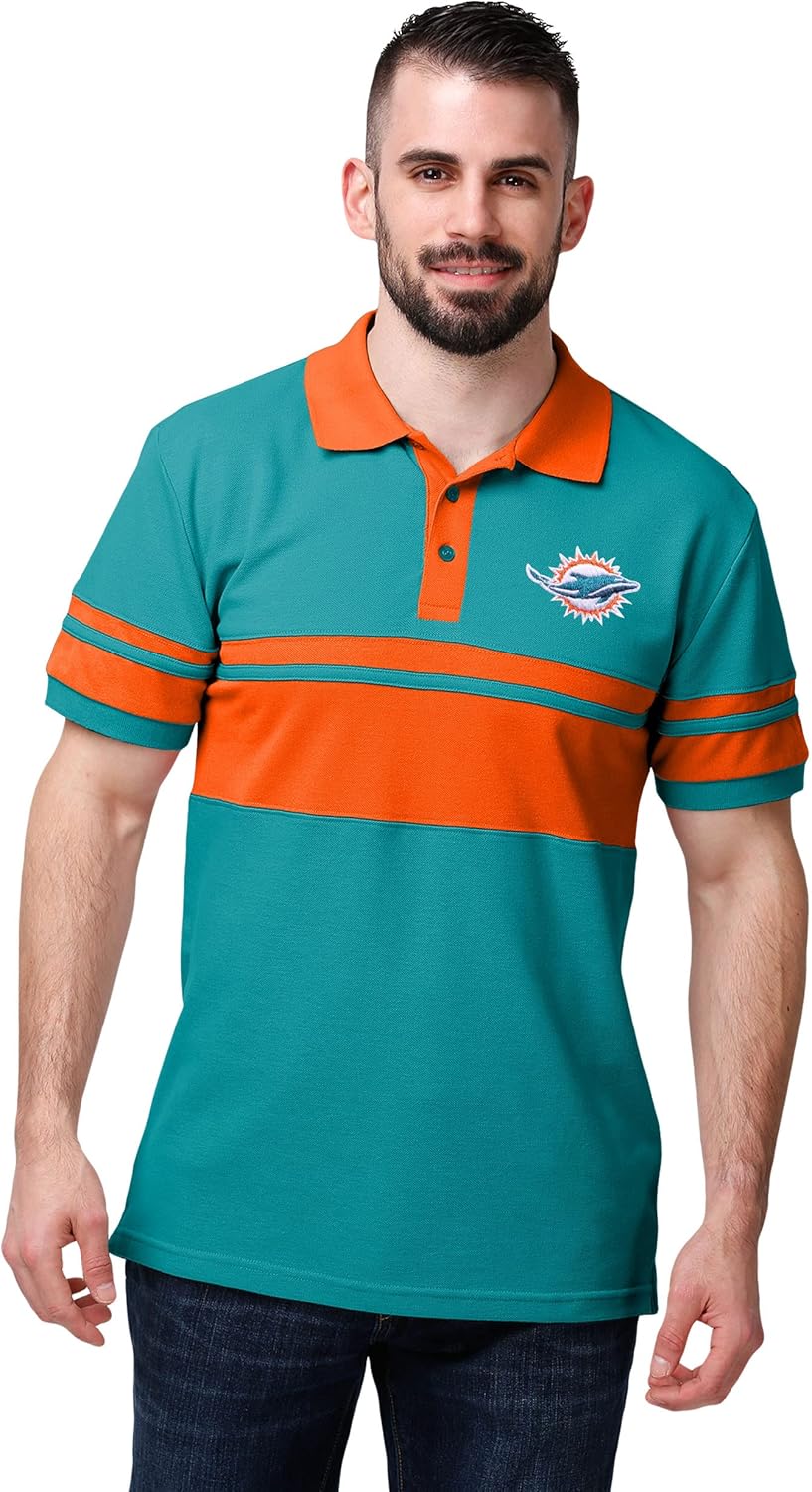 FOCO Men's NFL Team Logo Polo Short Sleeve Shirt Review