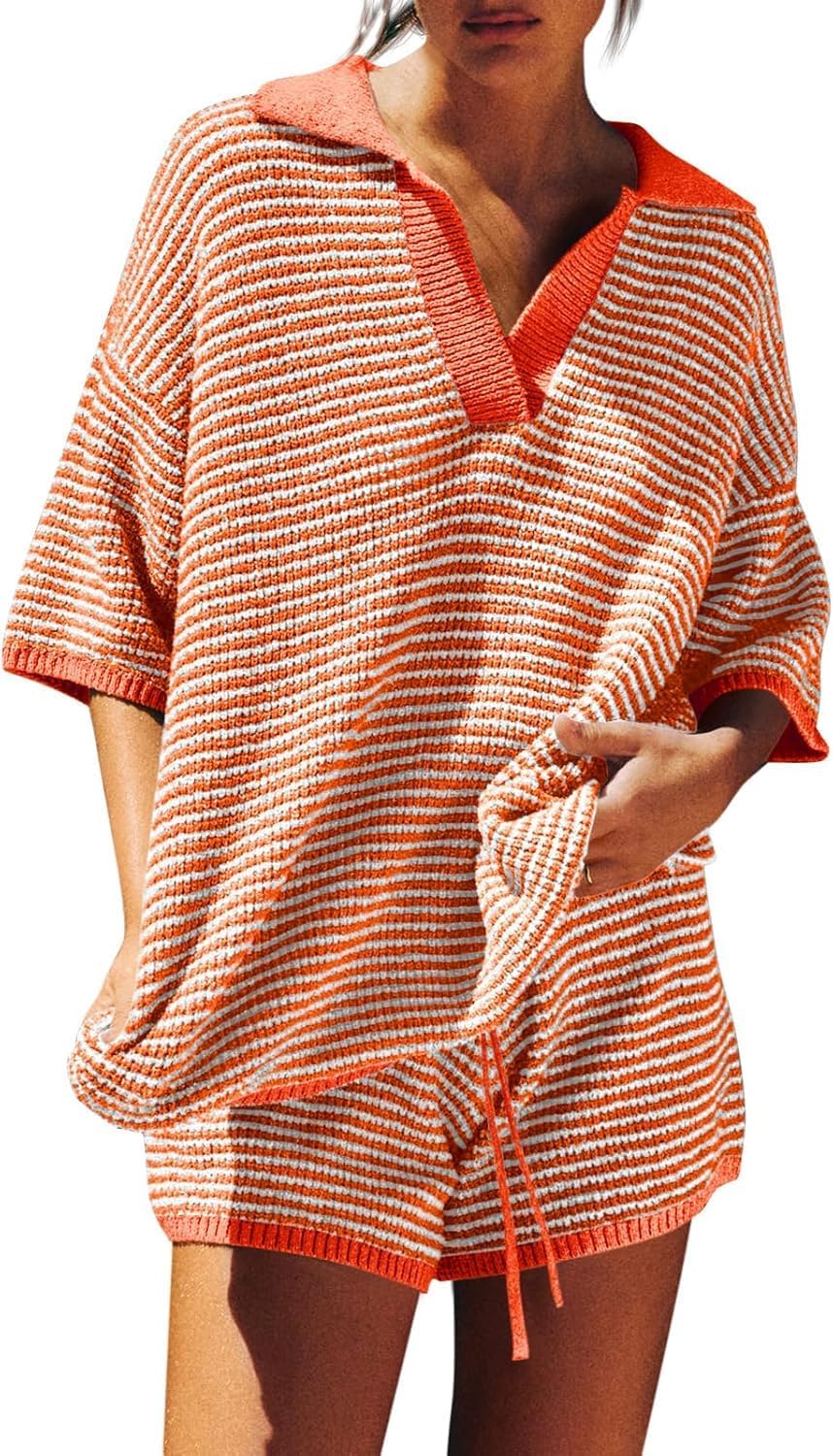 Tankaneo Womens Sweater Set 2 Piece Lounge Outfit for Comfort