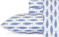 Nautica Queen Sheets Cotton Percale Bedding Set - Crisp Cooling