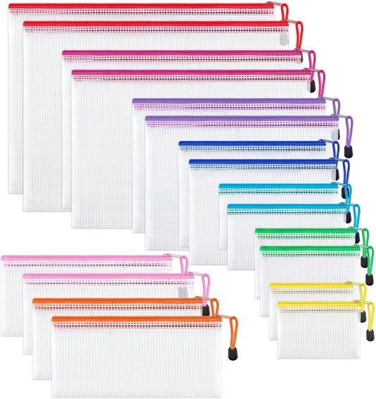 JARLINK Waterproof Mesh Zipper Bags - Organize in Style!