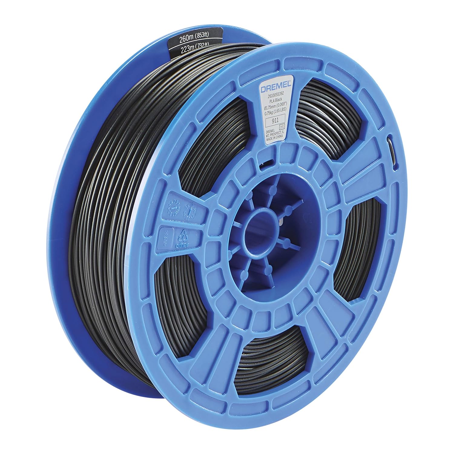 Dremel DigiLab PLA Filament for 3D Printing, 1.75 mm Black