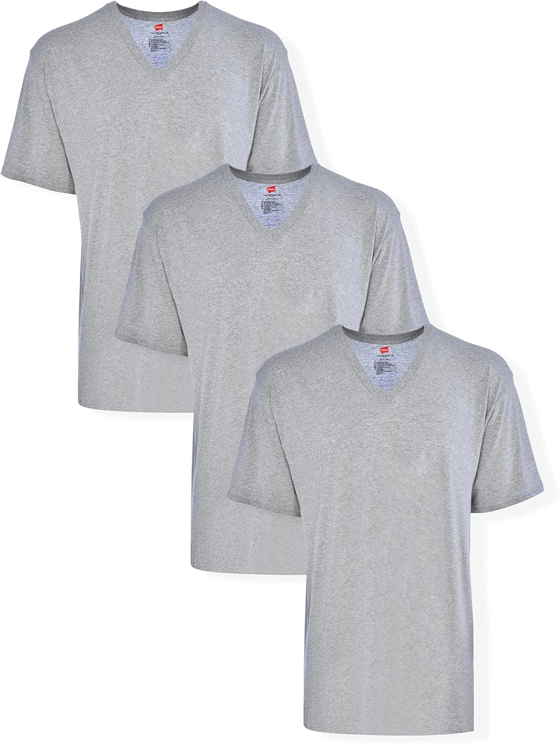 Hanes Mens Tall V-Neck Undershirts for Comfortable Layering