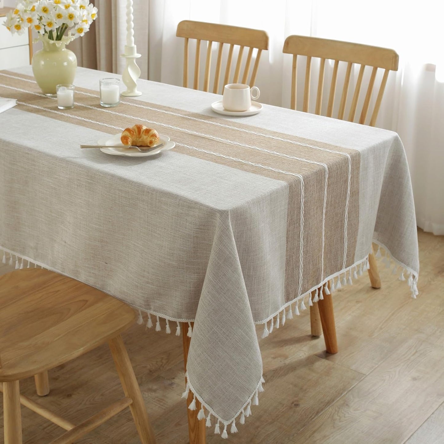 JIALE Tablecloths for Rectangle Tables, Waterproof & Stylish