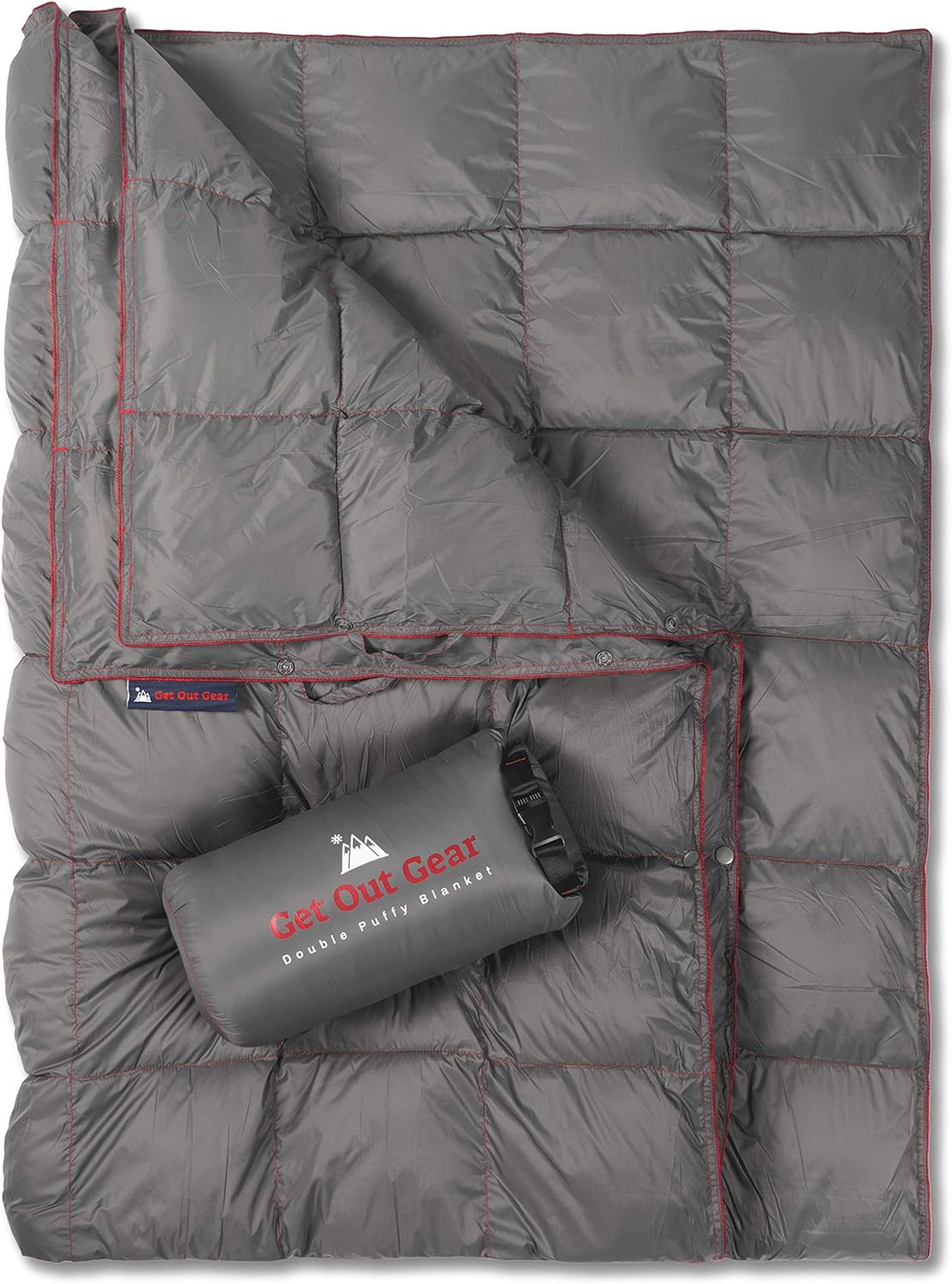 Get Out Gear Double Puffy Camping Blanket - Lightweight and Warm