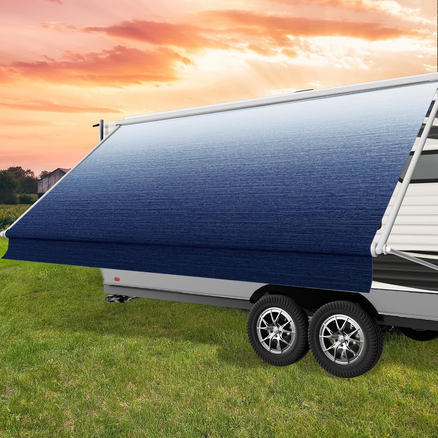 RV Awning Fabric Replacement for Heavy-Duty Outdoor Use