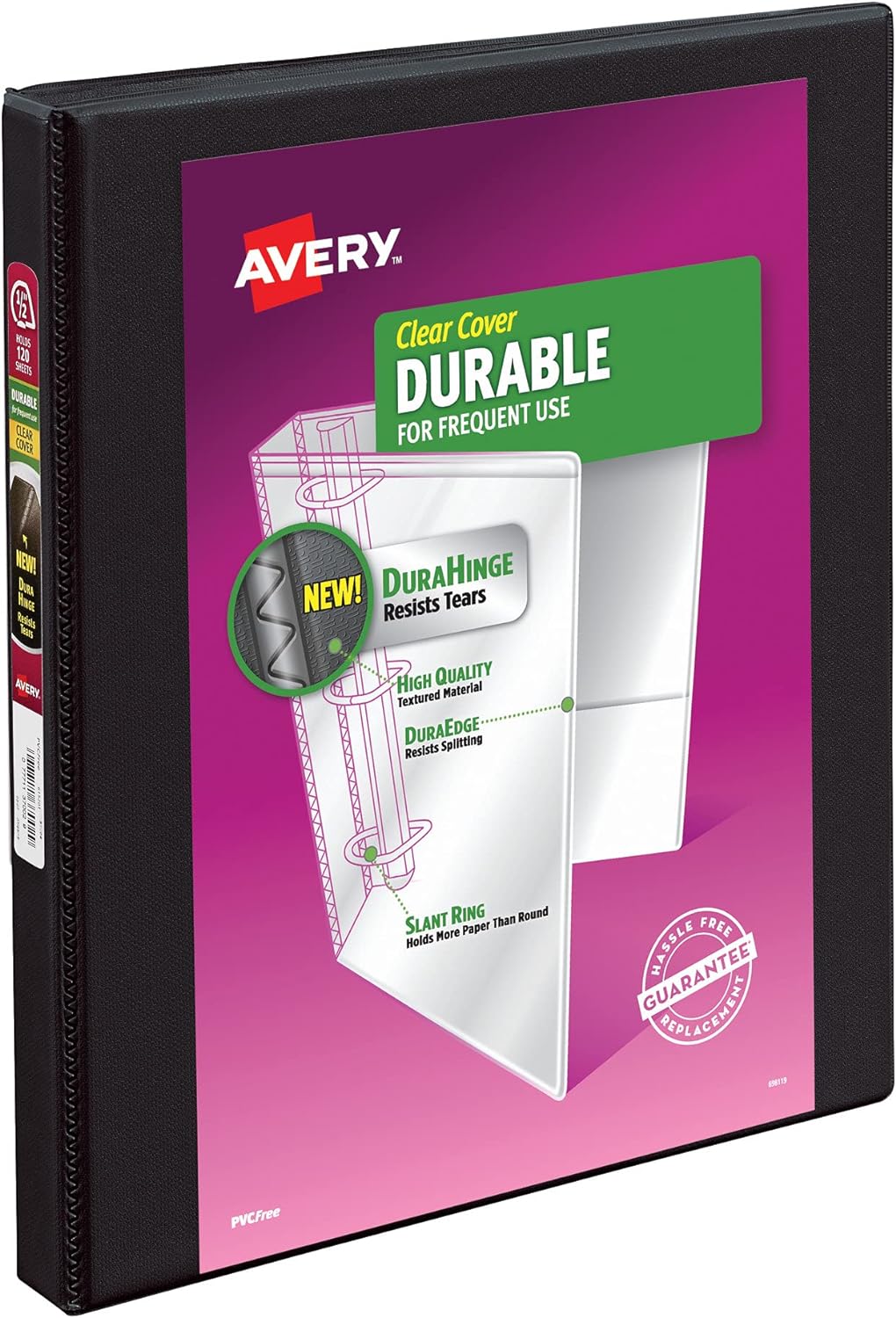 Avery Durable View 1/2 Inch Slant Ring Binders for Organizing