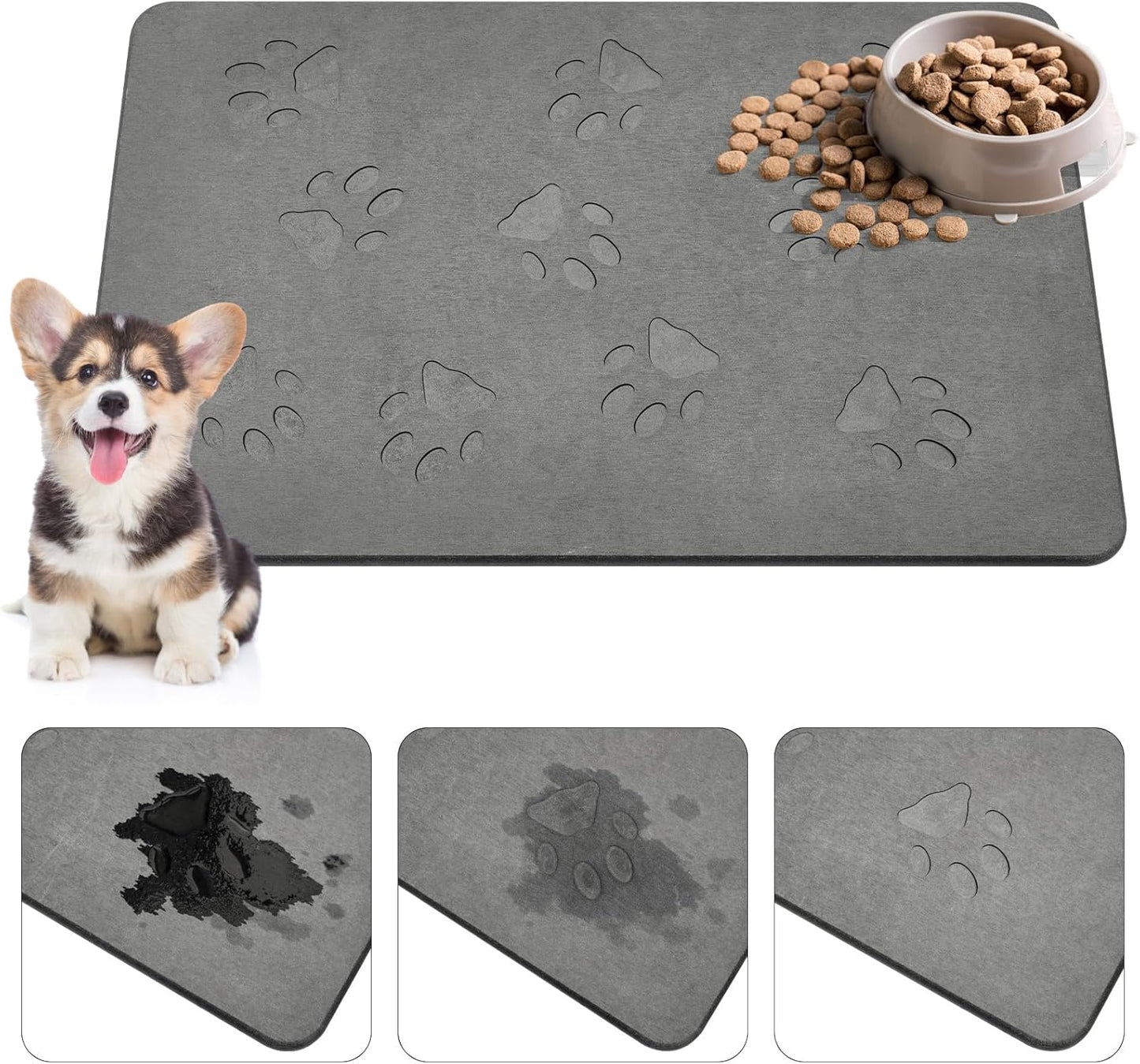 Dog Supplies Stone Mat for Bowls Quick Drying Non Slip Design