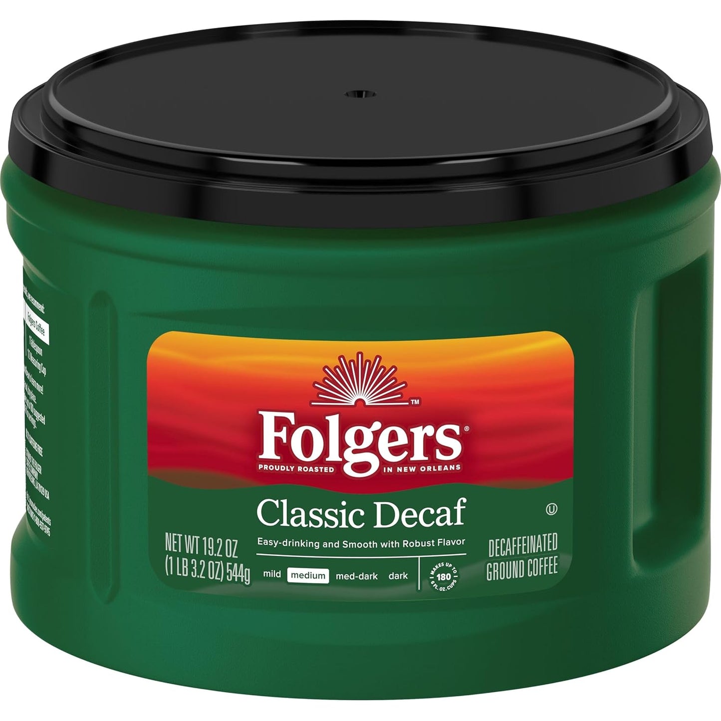 Folgers Classic Decaf Medium Roast Ground Coffee, 6 Pack