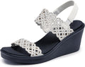 Skechers Women's Rumble on - Sassy Dayz Wedge Sandal