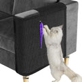 Cat Scratch Couch Protector Sofa Armrest Cover with Sisal Mat - Left