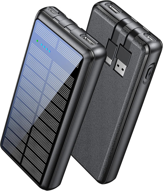 LENGSUM Solar Power Bank | 36800mAh Portable Charger