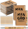 Man of God Notebook and Pen Set 15 Pack - Bulk Christian Gift