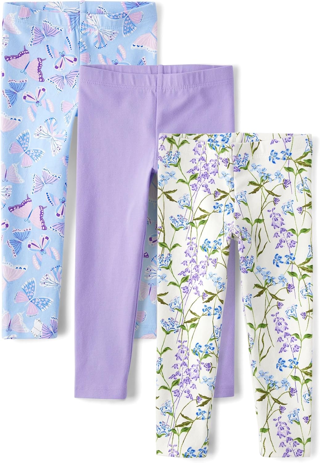 Baby Girls' and Toddler Printed Leggings Multipacks for Comfort