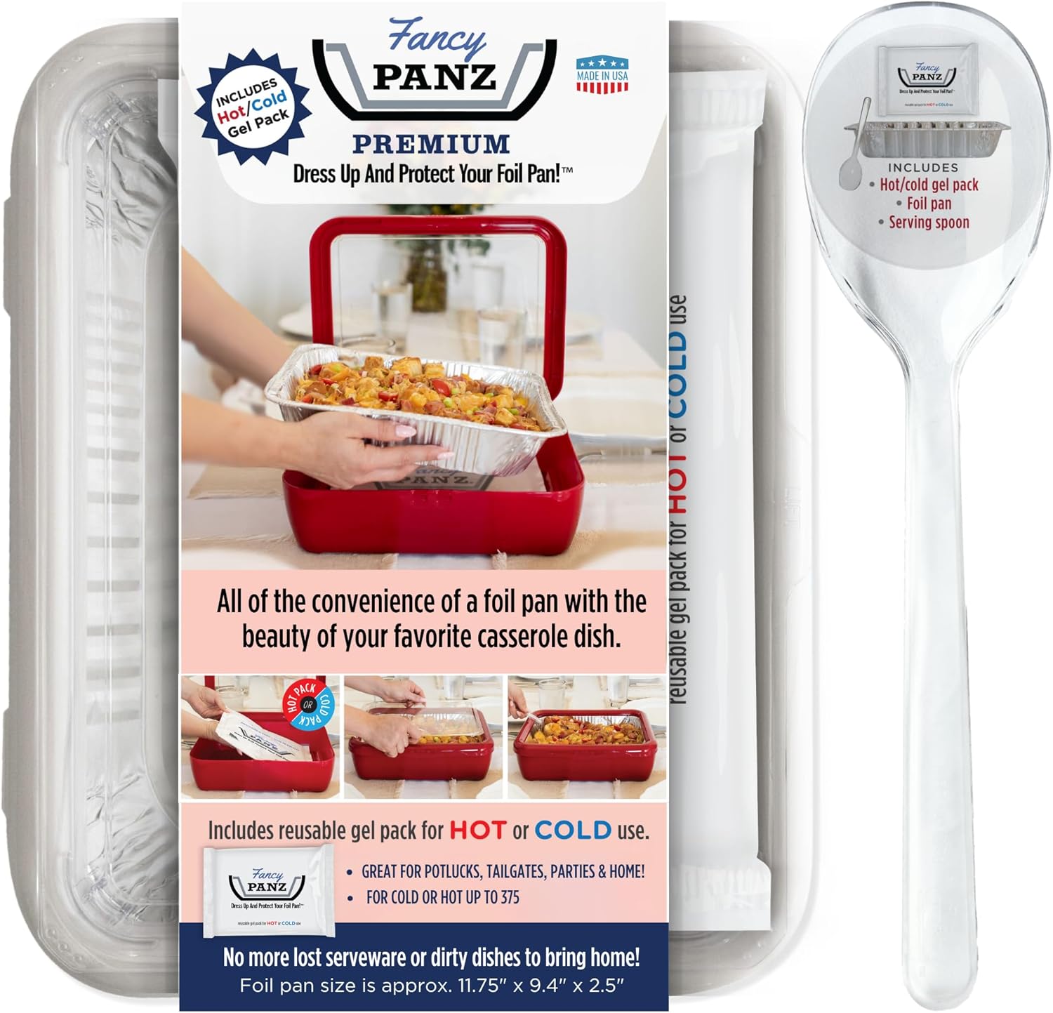 Fancy Panz Premium Serving Tray for Food, Made in the USA