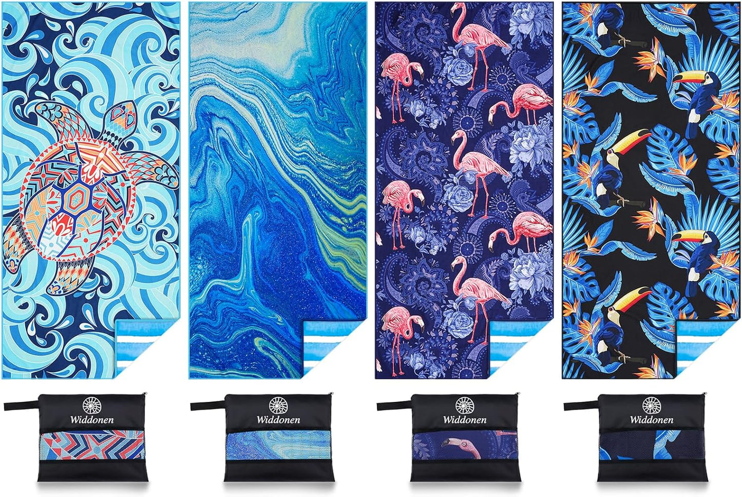 Microfiber Lightweight Beach Towels for Quick Drying and Travel