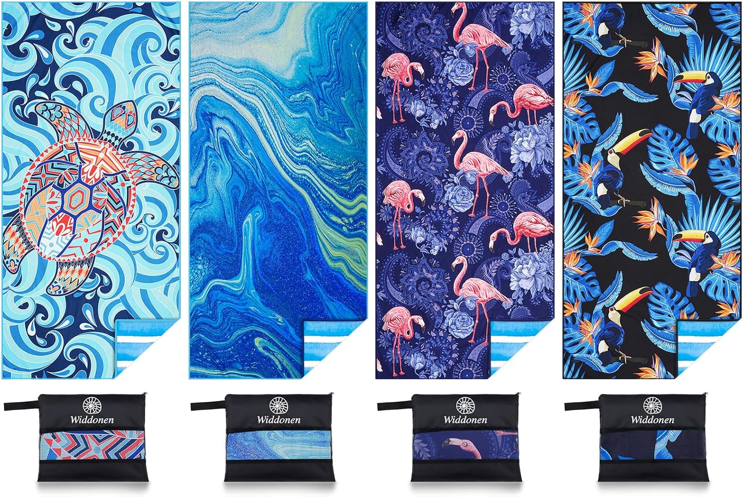 Microfiber Lightweight Beach Towels for Quick Drying and Travel
