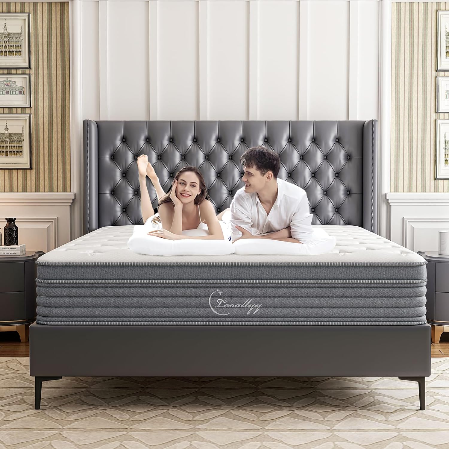 12 inch Full Mattress with Pocket Spring Support for Deep Sleep