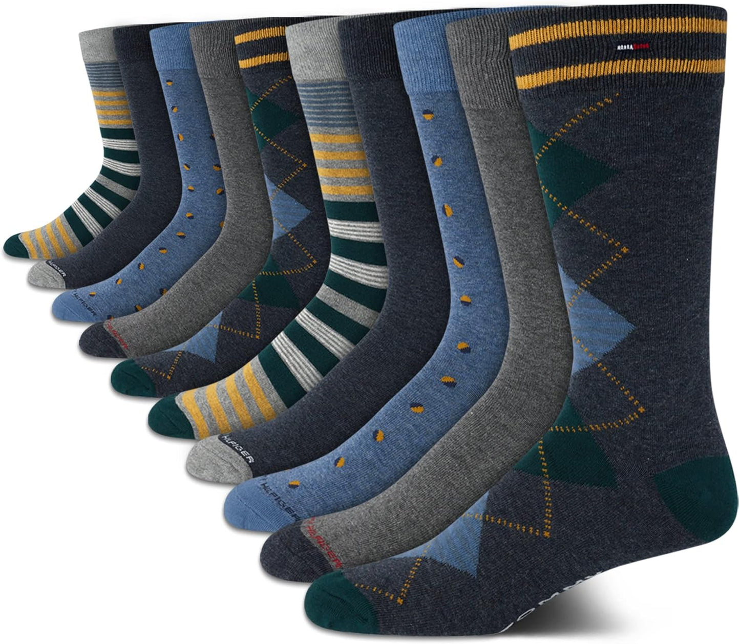 Tommy Hilfiger Mens Dress Socks - Comfort Stretch Crew Socks